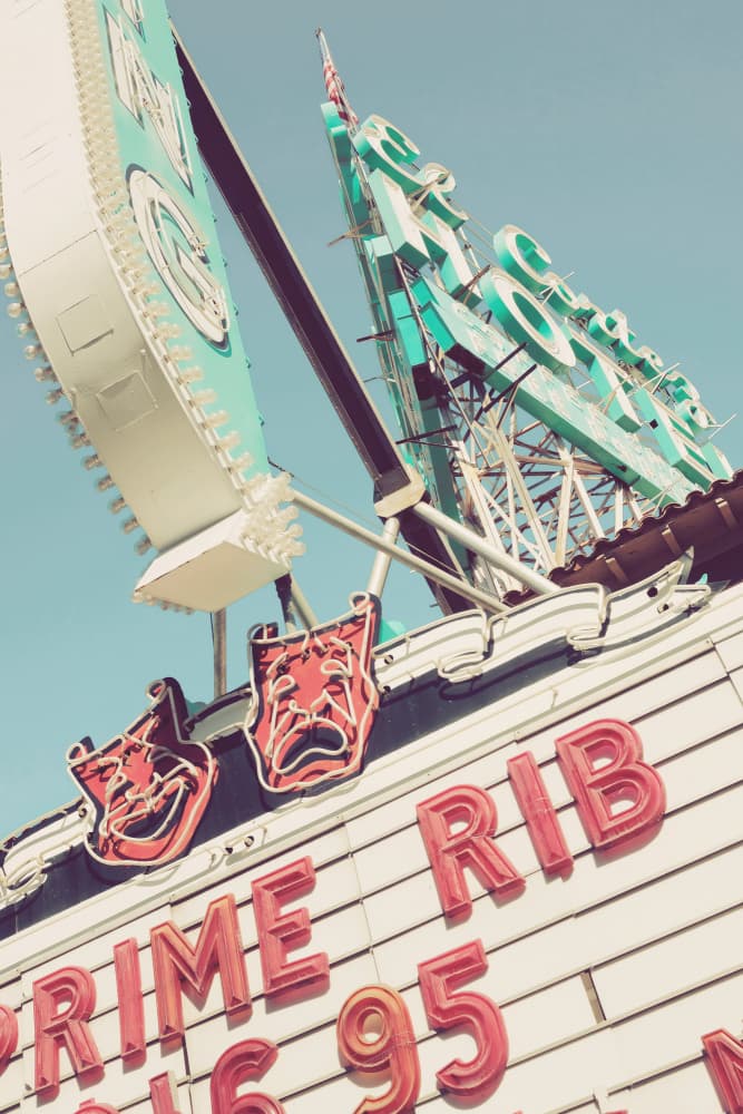 Retro Theater Marquee by Pictufy Studio III — canvas wall art
