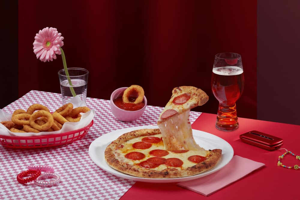 Pizza Night Feast by Julia Ramiro — canvas wall art