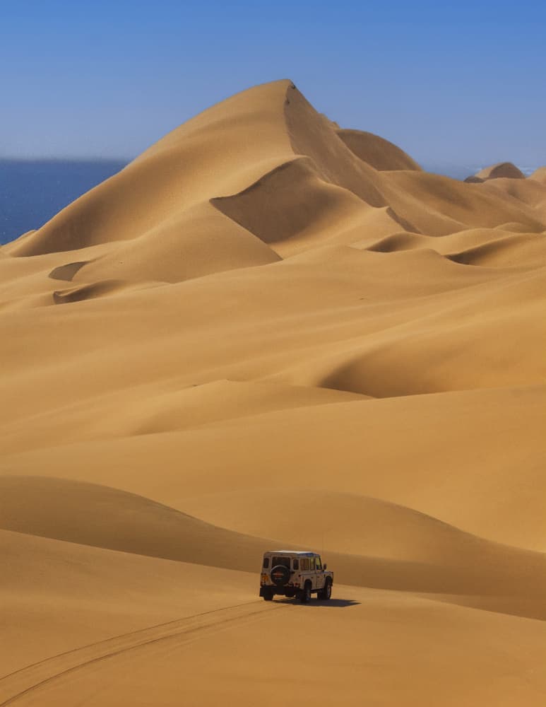 Desert Dunes Drive by Michael Zheng — canvas wall art