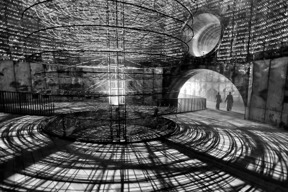 Architectural Shadow Play by Moumita Mondal — canvas wall art