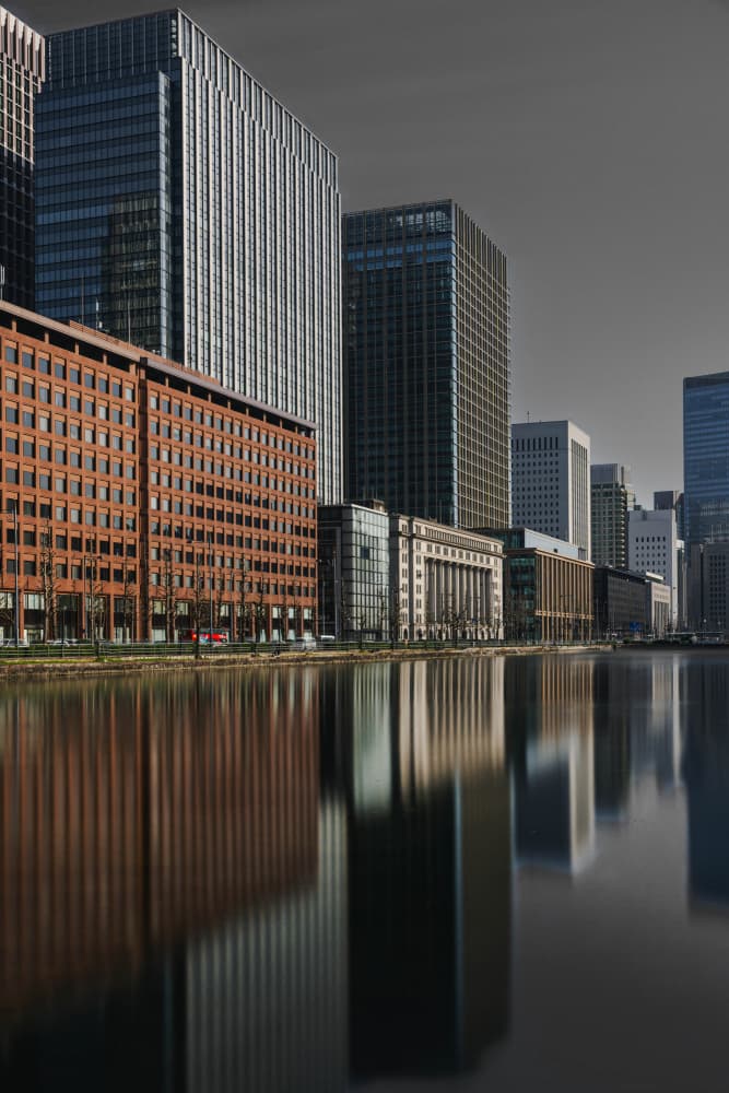 Marunouchi Reflection by Mizuki — canvas wall art