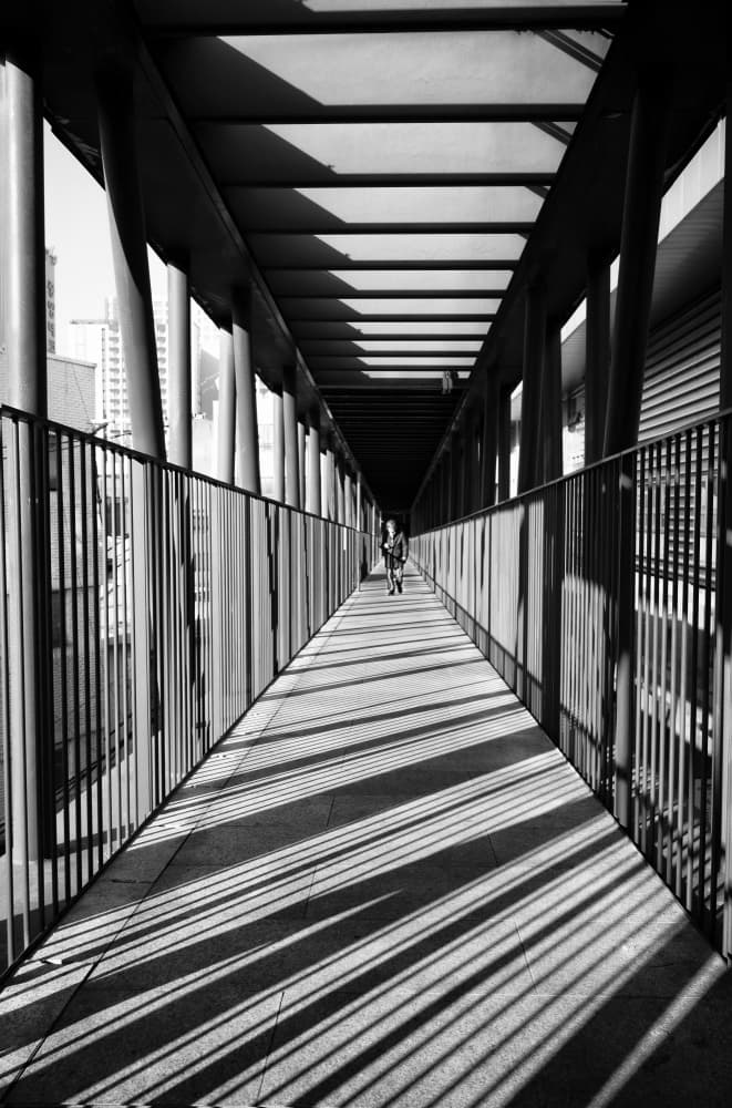 Walkway Of Shadows by Bong Goo Kang — canvas wall art