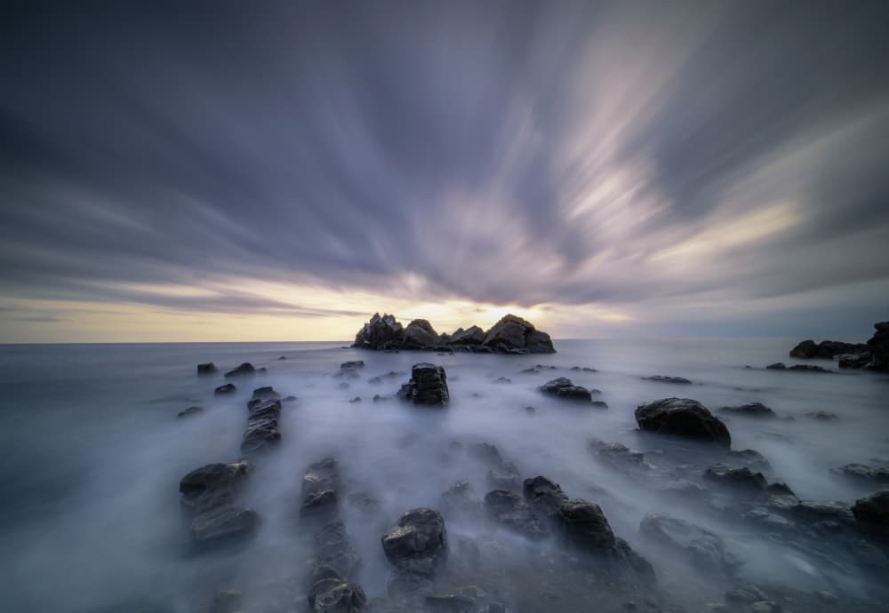 Dreamy Ocean Rocks by Takafumi Yamashita — canvas wall art