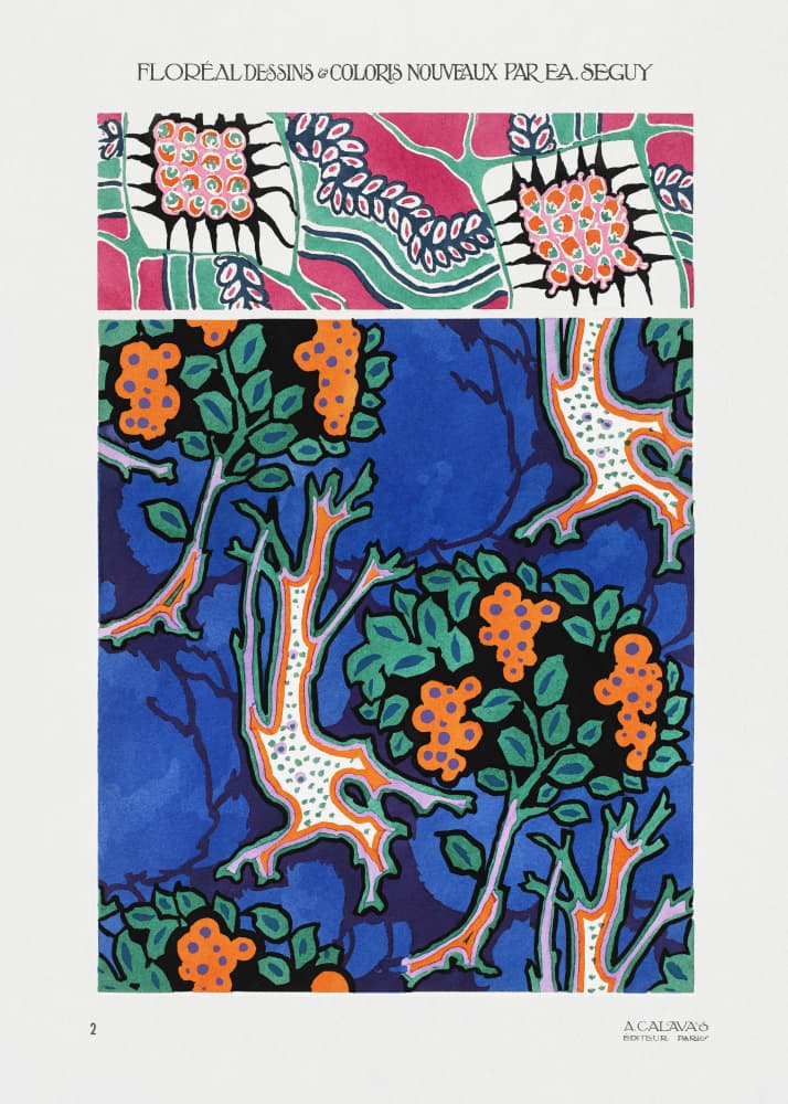 Pattern 02 by Emile Alain Seguy — canvas wall art