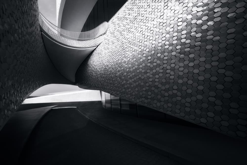 Modern Architectural Curves by Olavo Azevedo — canvas wall art