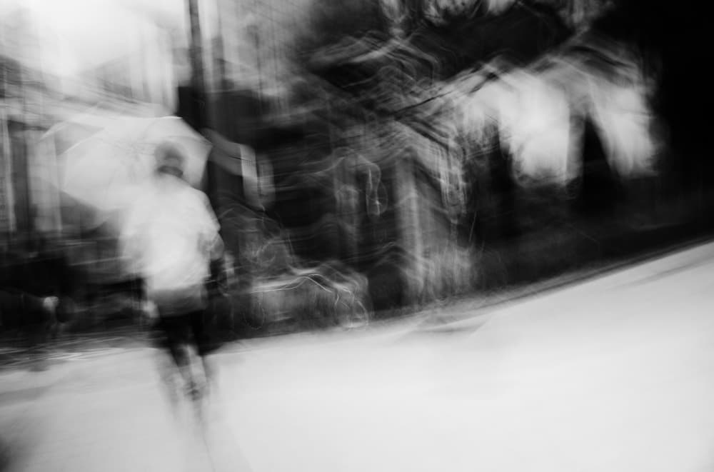 Umbrella in Motion by Swen MUN — canvas wall art