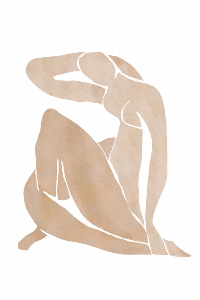 Earthy Nude Figure by Melloi Art Prints — canvas wall art