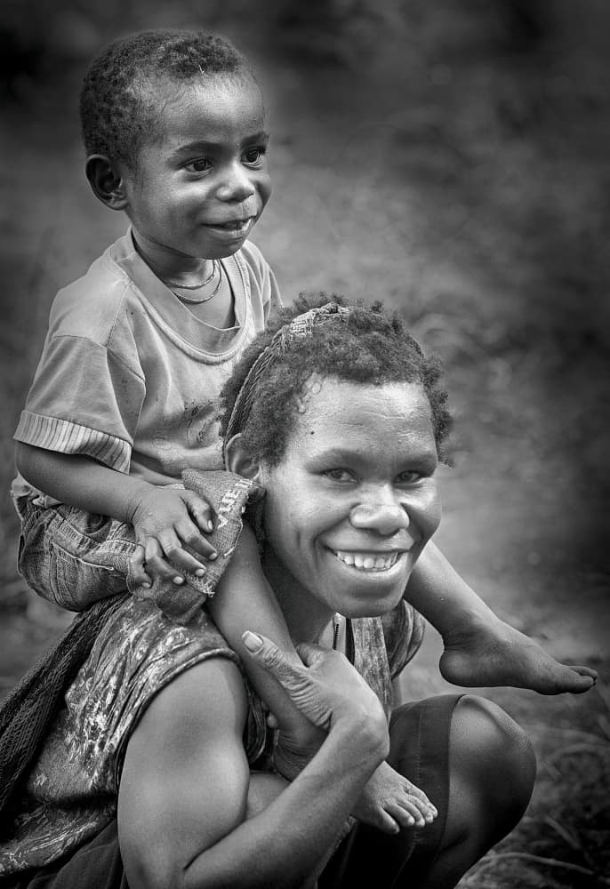 Happy Mother Child by Angela Muliani Hartojo — canvas wall art