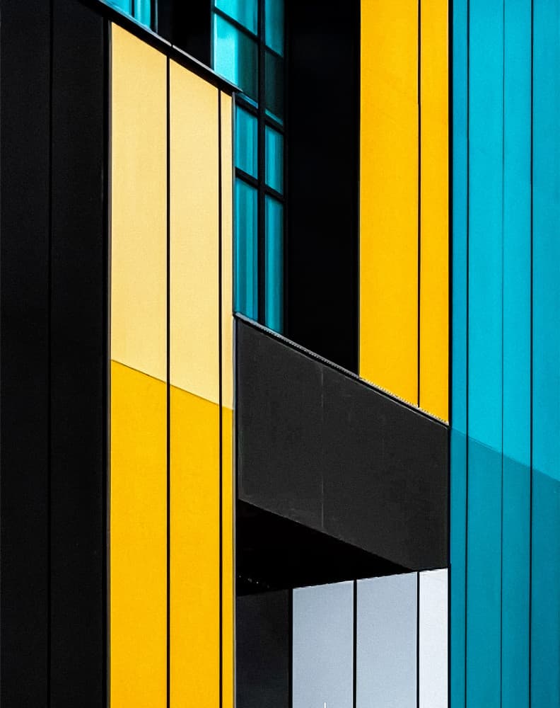 Urban Color Blocks by Arnon Orbach — canvas wall art