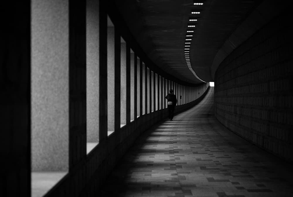 Curved Path To Light by HAN dong hee — canvas wall art