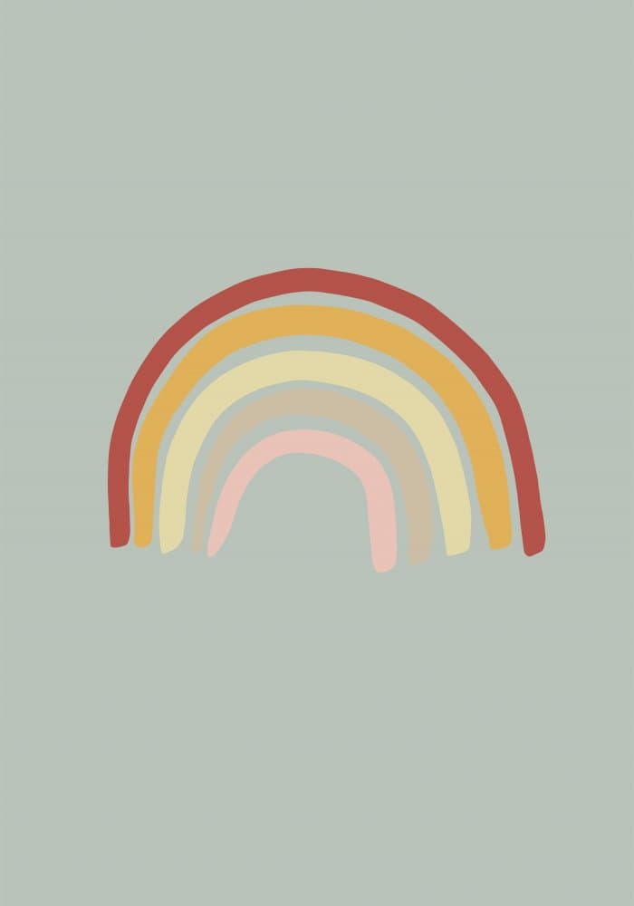 Muted Boho Rainbow by Pictufy Studio — canvas wall art
