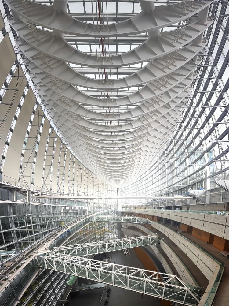 Curved Architectural Interior by Phil Green — canvas wall art