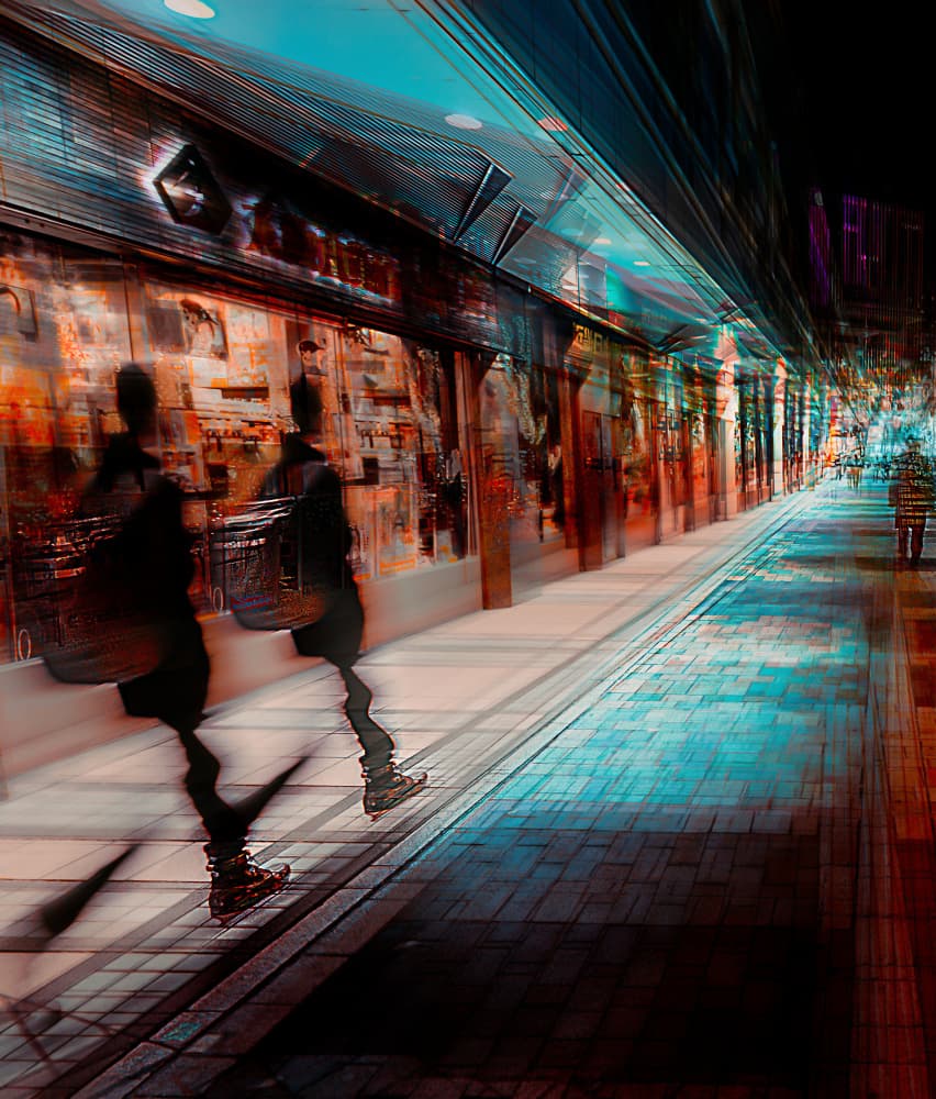 Vivid Street Motion by Carmine Chiriacò — canvas wall art