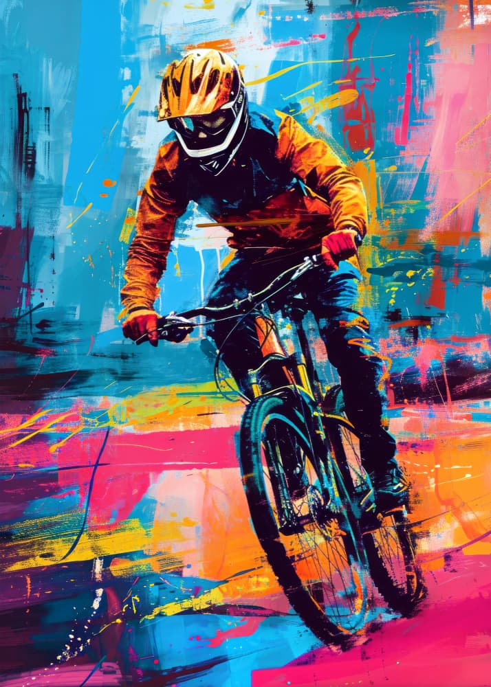 Sport Cycler 6 by Justyna Jaszke — canvas wall art