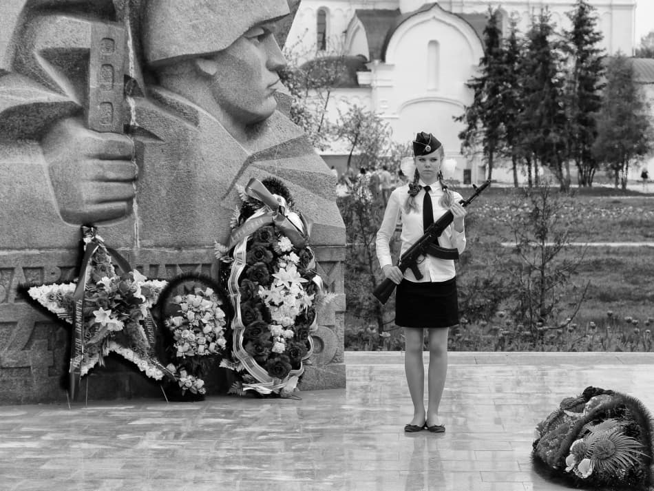 Girl at War Memorial by Franz Baumann — canvas wall art
