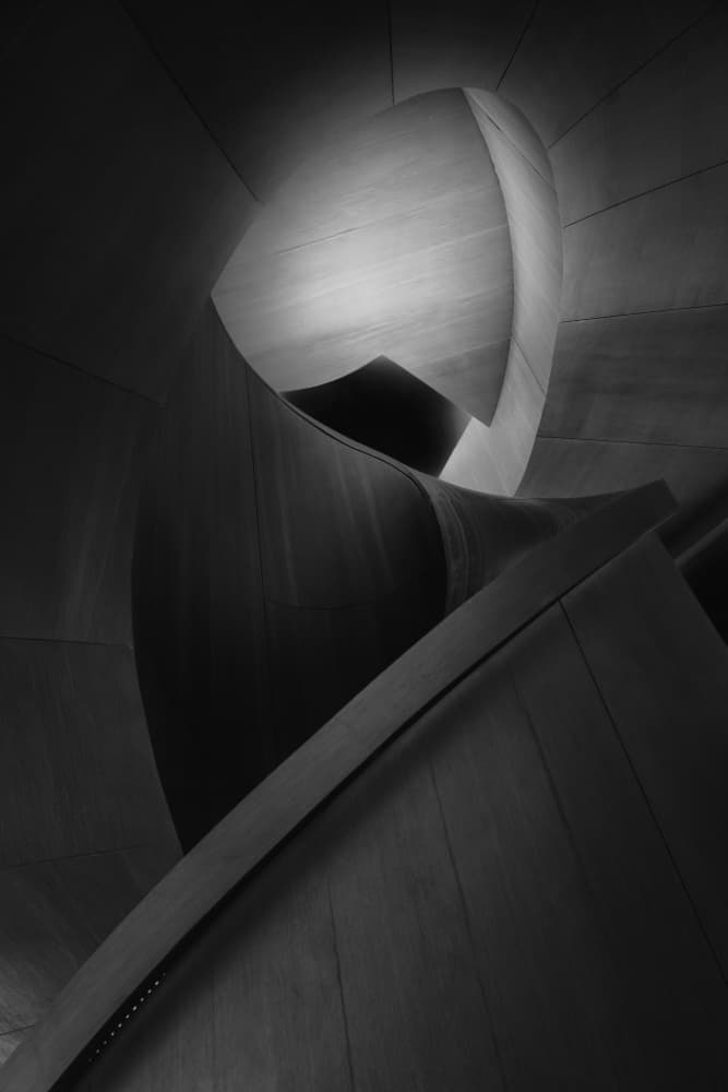 Modern Architectural Curves by Linda Lu — canvas wall art