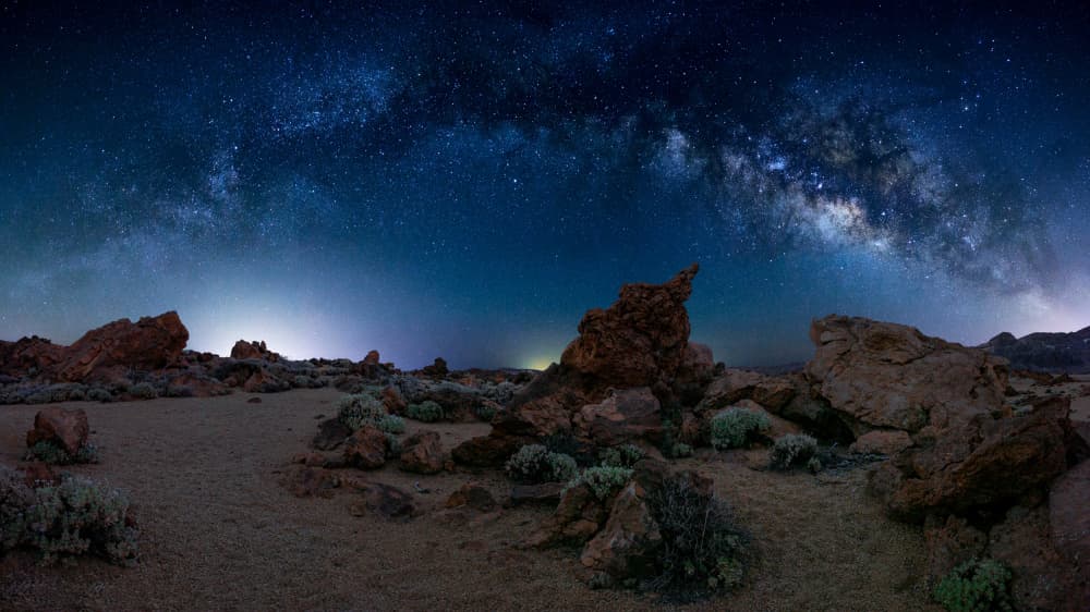 Cosmic Desert Sky by Nauzet Baez Photography — canvas wall art