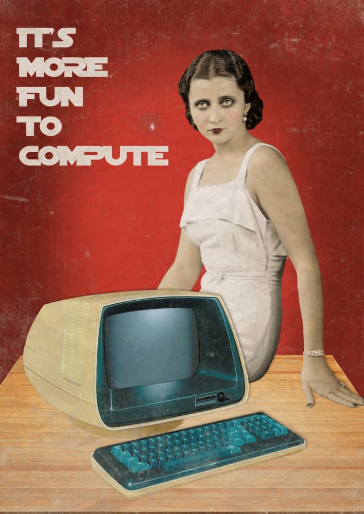 More Fun To Compute by Marja van den Hurk — canvas wall art