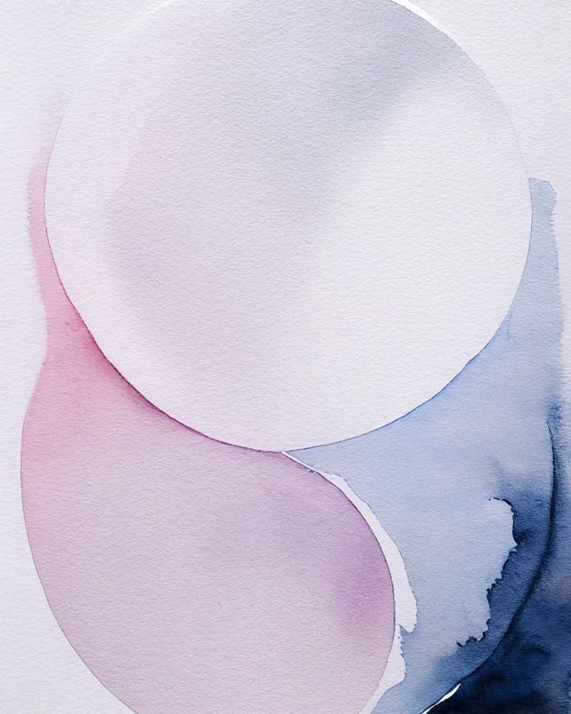 Abstract Pastel Circles by KsanaKalpa — canvas wall art