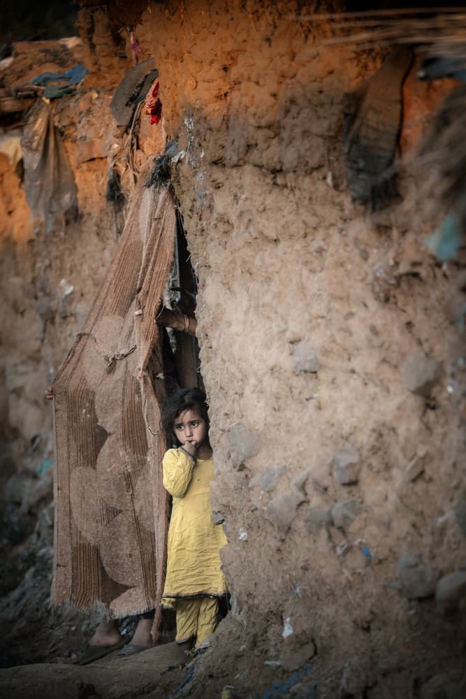Shy Girl Peeking by Trevor Cole — canvas wall art