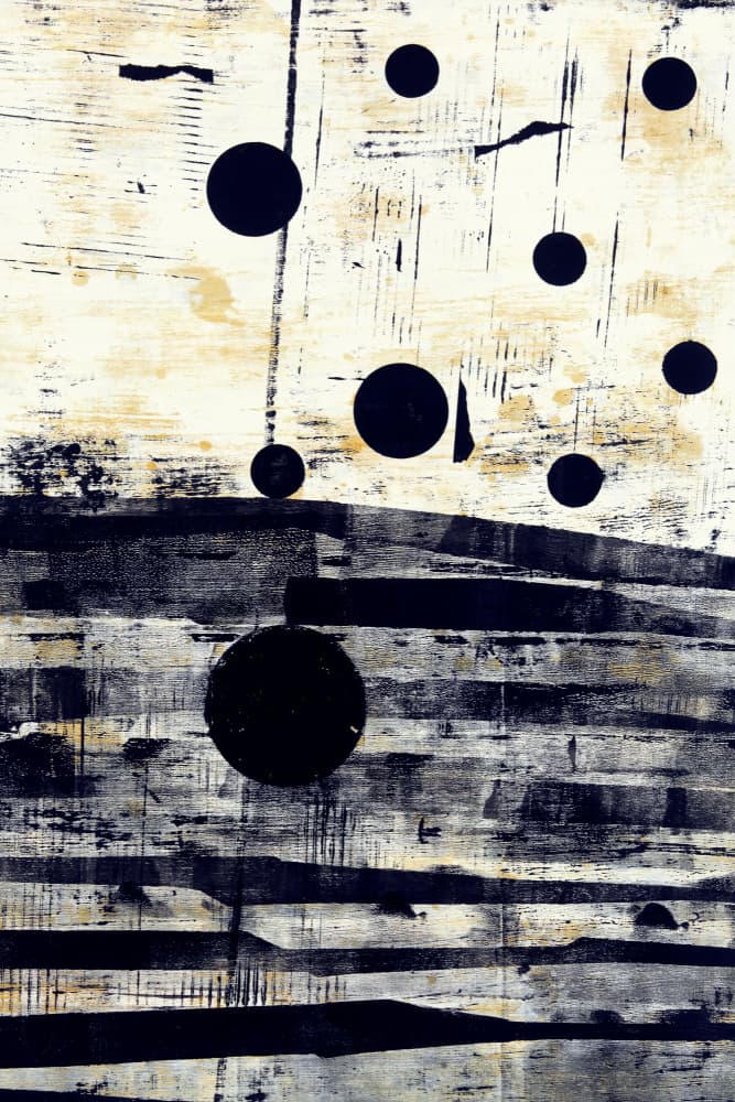 Dark Circles Light Texture by Petr Strnad — canvas wall art
