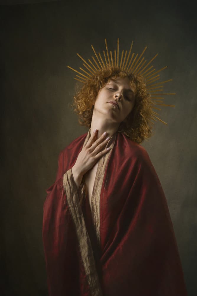 Divine Redhead Portrait by Eddie Kavanagh — canvas wall art