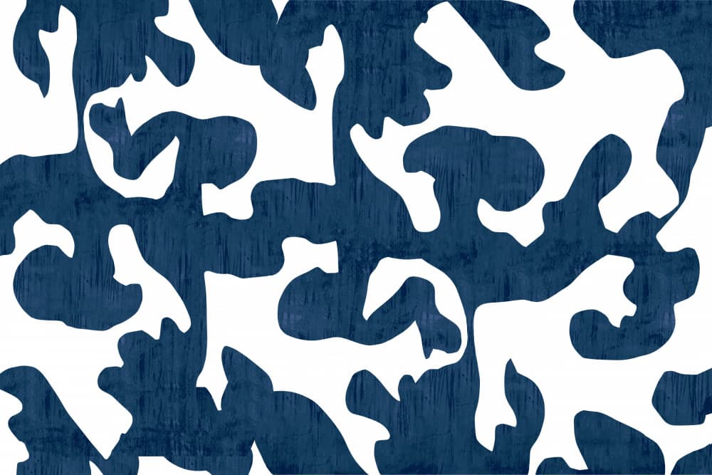 Organic Blue Pattern by cartissi — canvas wall art