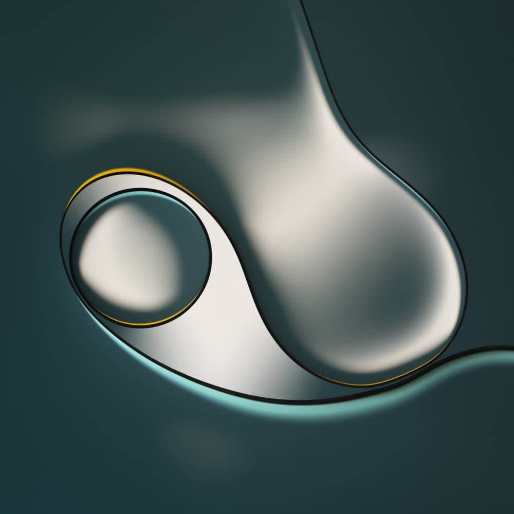 Fluid Curves With Gold by Martin Parratt — canvas wall art