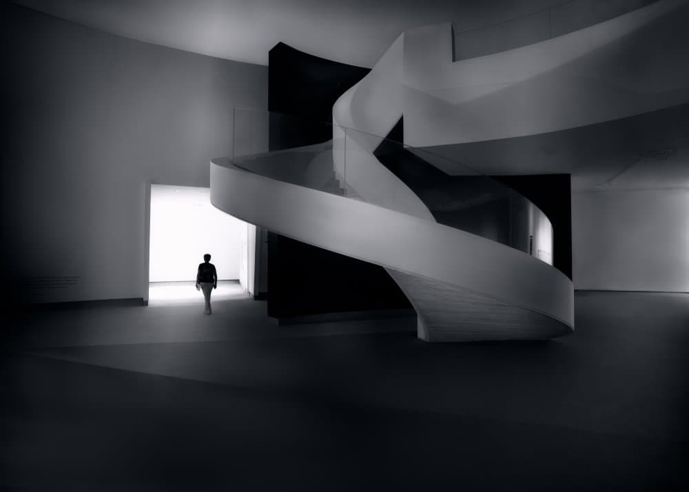 Solitary Spiral Walk by Olavo Azevedo — canvas wall art