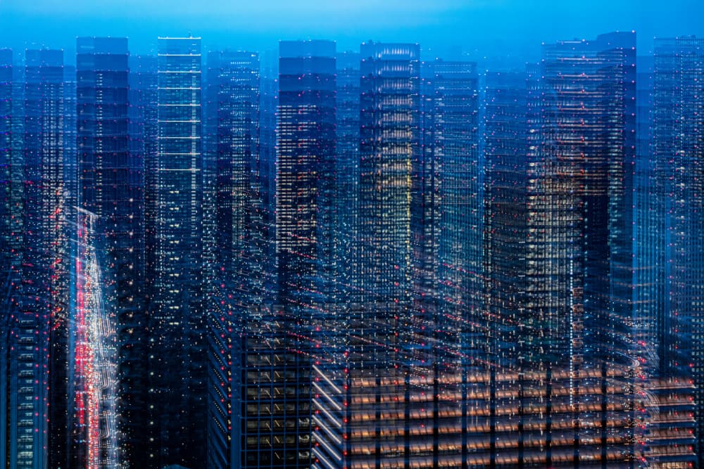 Urban Night Motion by Sasaki Makoto — canvas wall art