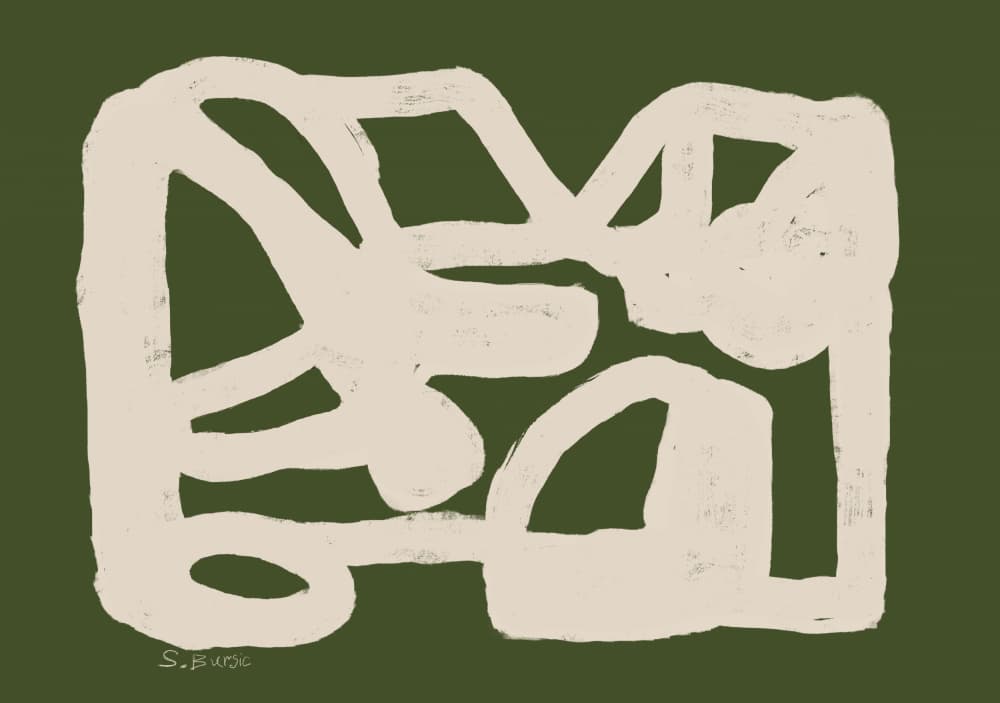 Organic Line Flow by Sharyn Bursic — canvas wall art