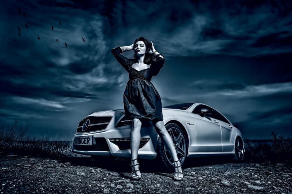 Glamour Night Luxury Car by Vasil Nanev — canvas wall art