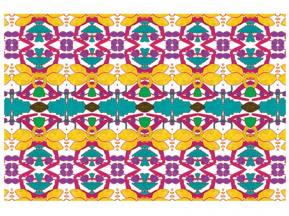 Vibrant Floral Pattern by Breanna Megan Studio — canvas wall art