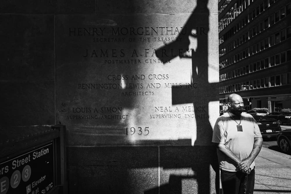 City Man Deep Shadow by Martin Froyda — canvas wall art
