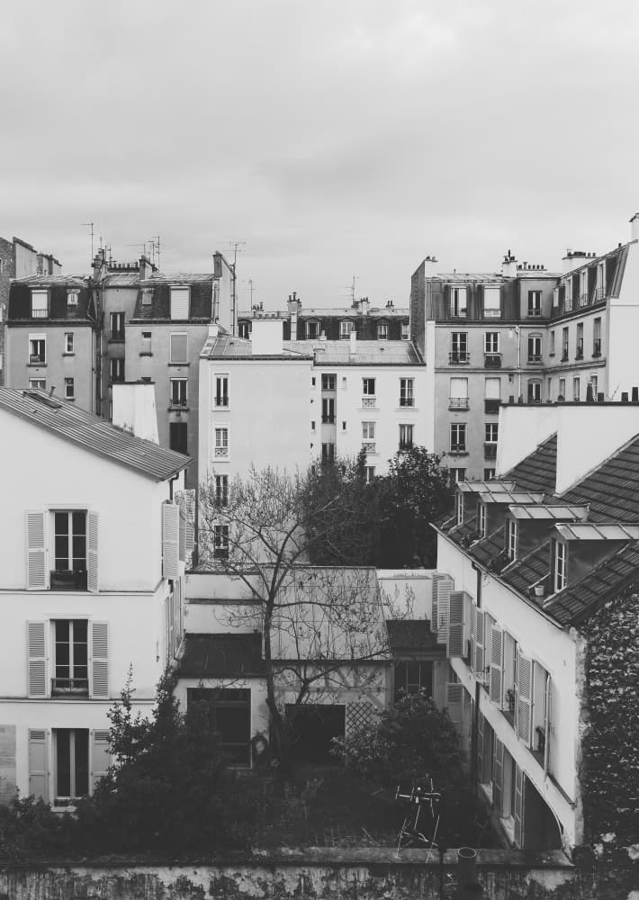 Urban Paris Rooftops by Florent Bodart — canvas wall art