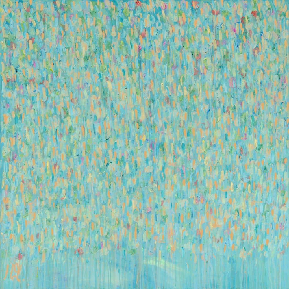 Colorful Gentle Rain by Helen Joynson — canvas wall art