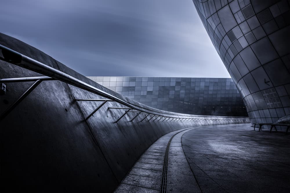 Urban Architectural Flow by AN POTO — canvas wall art