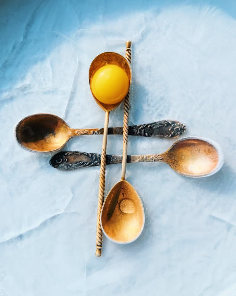 Vintage Metal Spoons by Karina Aleksandrova — canvas wall art