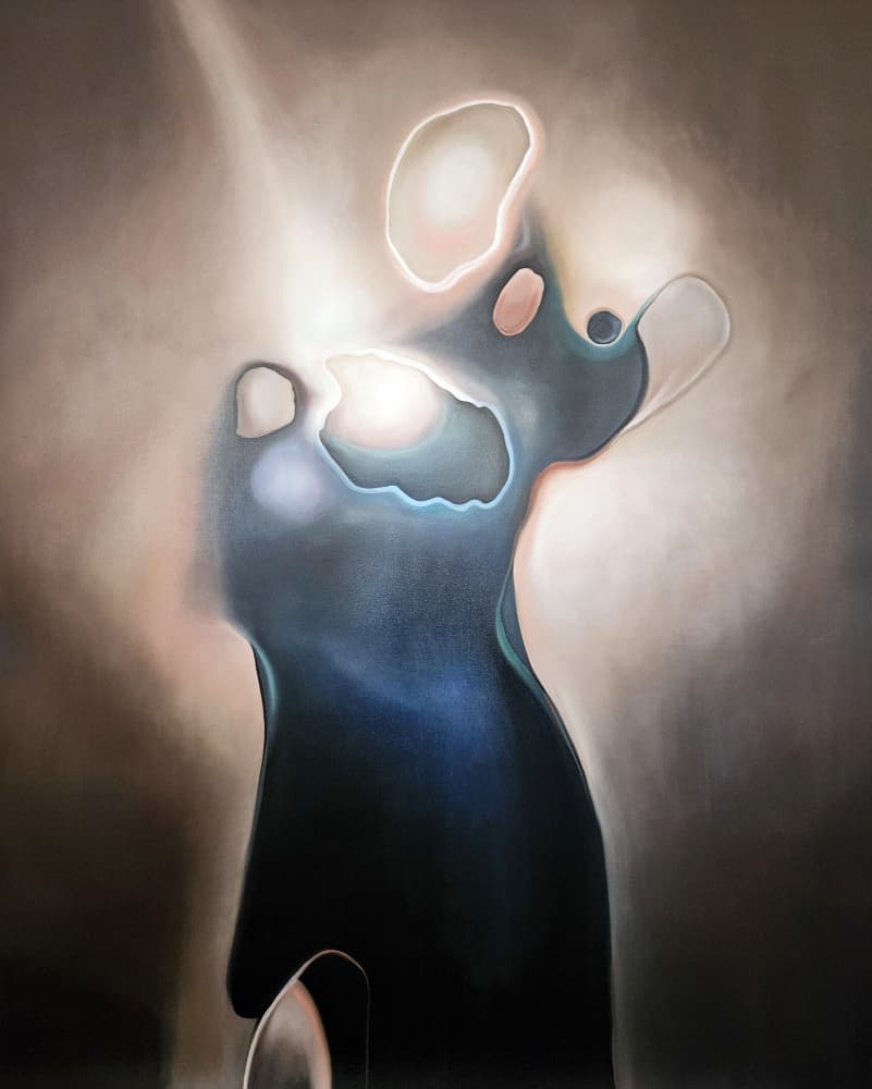 Ethereal Blue Figure by Stefano Mazzolini — canvas wall art