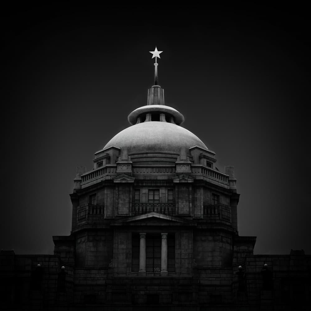 Imposing Star Building by konglingming — canvas wall art