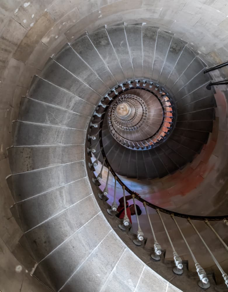 Grand Spiral Staircase by Urs Zimmermann — canvas wall art