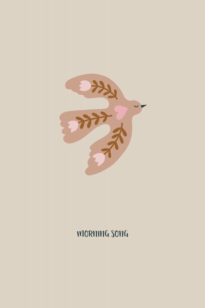 Flying Folk Bird by Alexandra Weise — canvas wall art