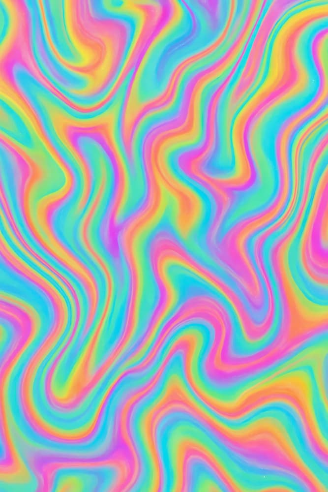 Liquidrainbow by Treechild — canvas wall art