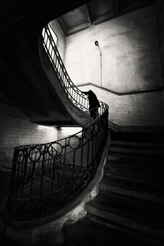 Mysterious Spiral Ascent by Jorge Pimenta — canvas wall art