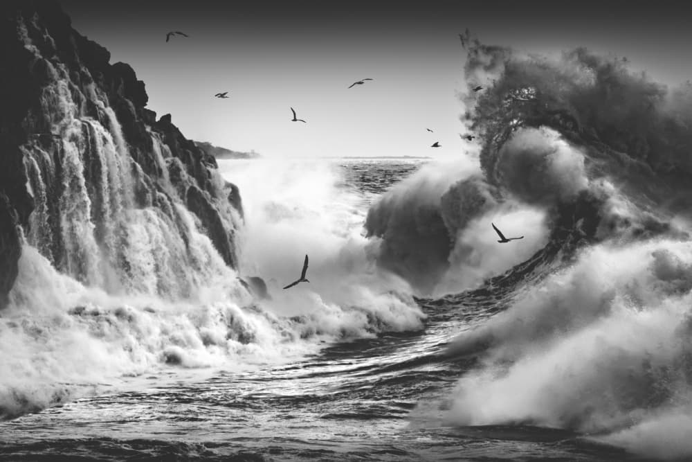 Wild Ocean Power by Paolo Lazzarotti — canvas wall art