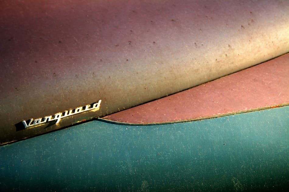 Vintage Car Patina by Bror Johansson — canvas wall art