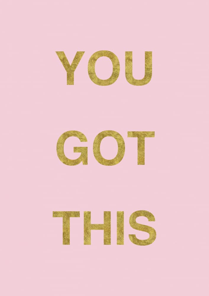You Got This Gold Text by Talitha McQueen — canvas wall art
