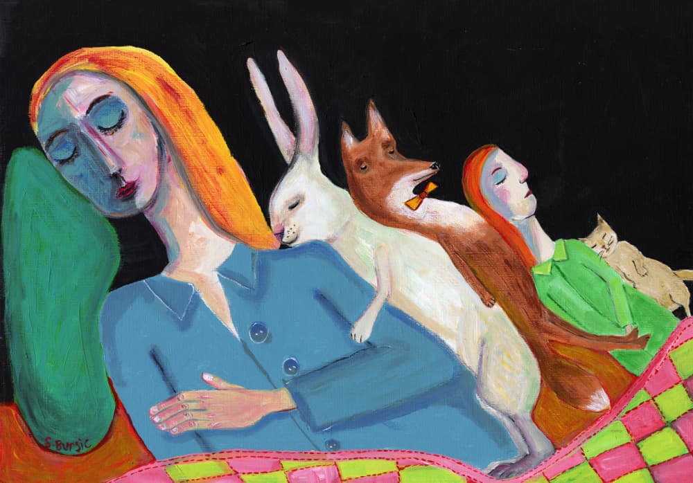 Dreaming Companions by Sharyn Bursic — canvas wall art