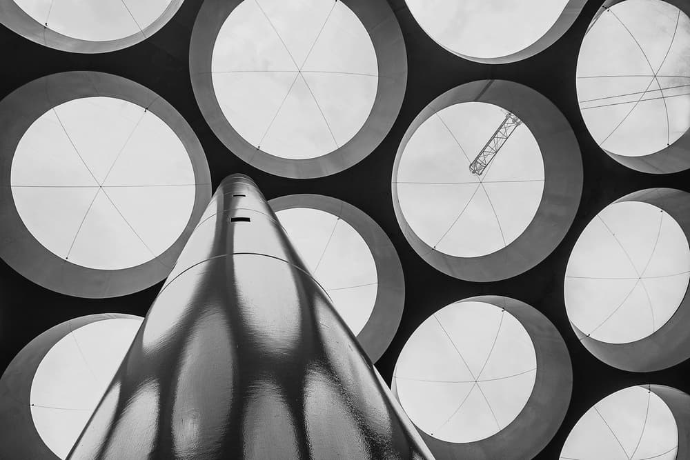 Modern Geometric Ceiling by Henk van Maastricht — canvas wall art