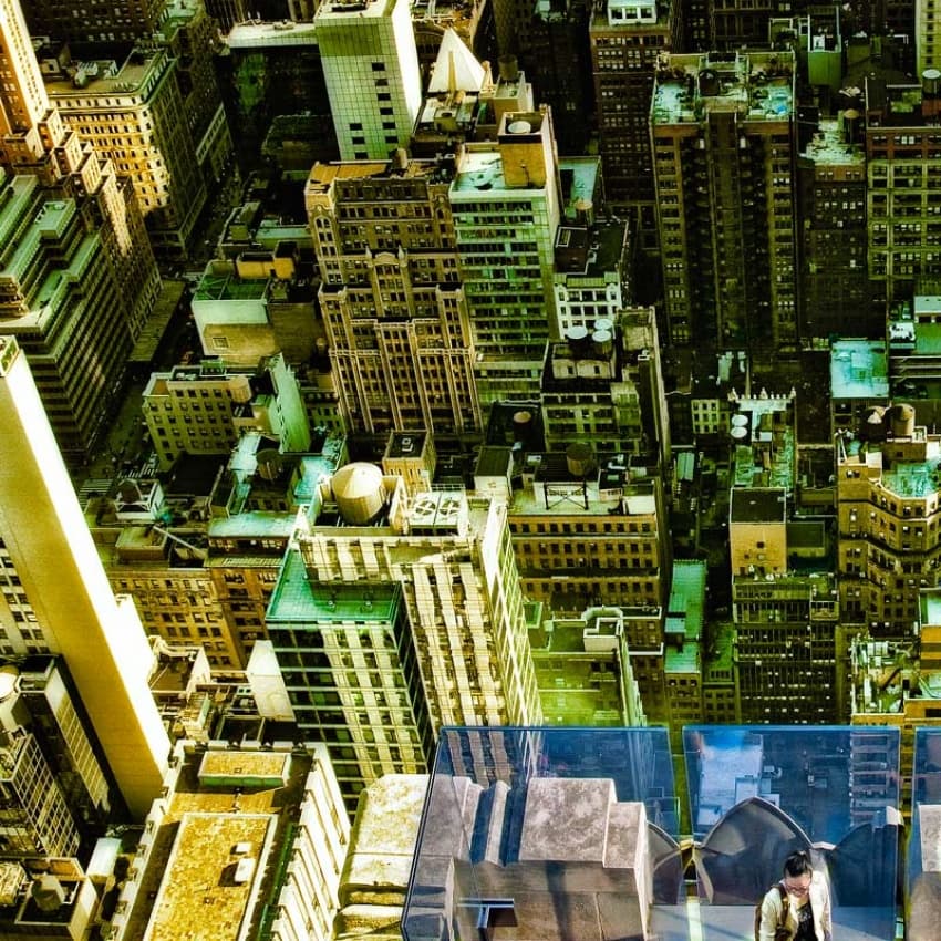 Metropolis From Above by ambra — canvas wall art